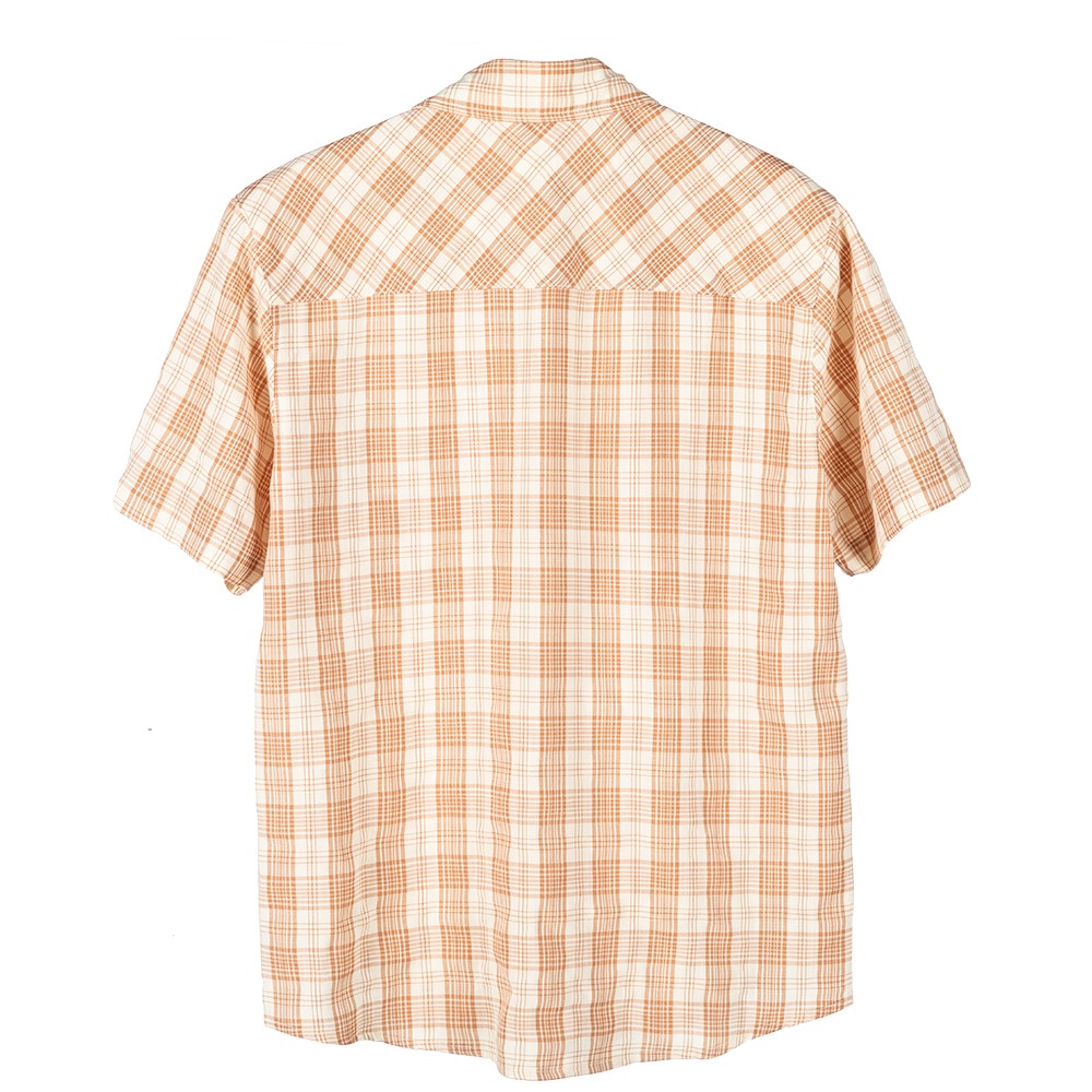 Men's short sleeve shirt jacket Quick dry breathable plaid shirt