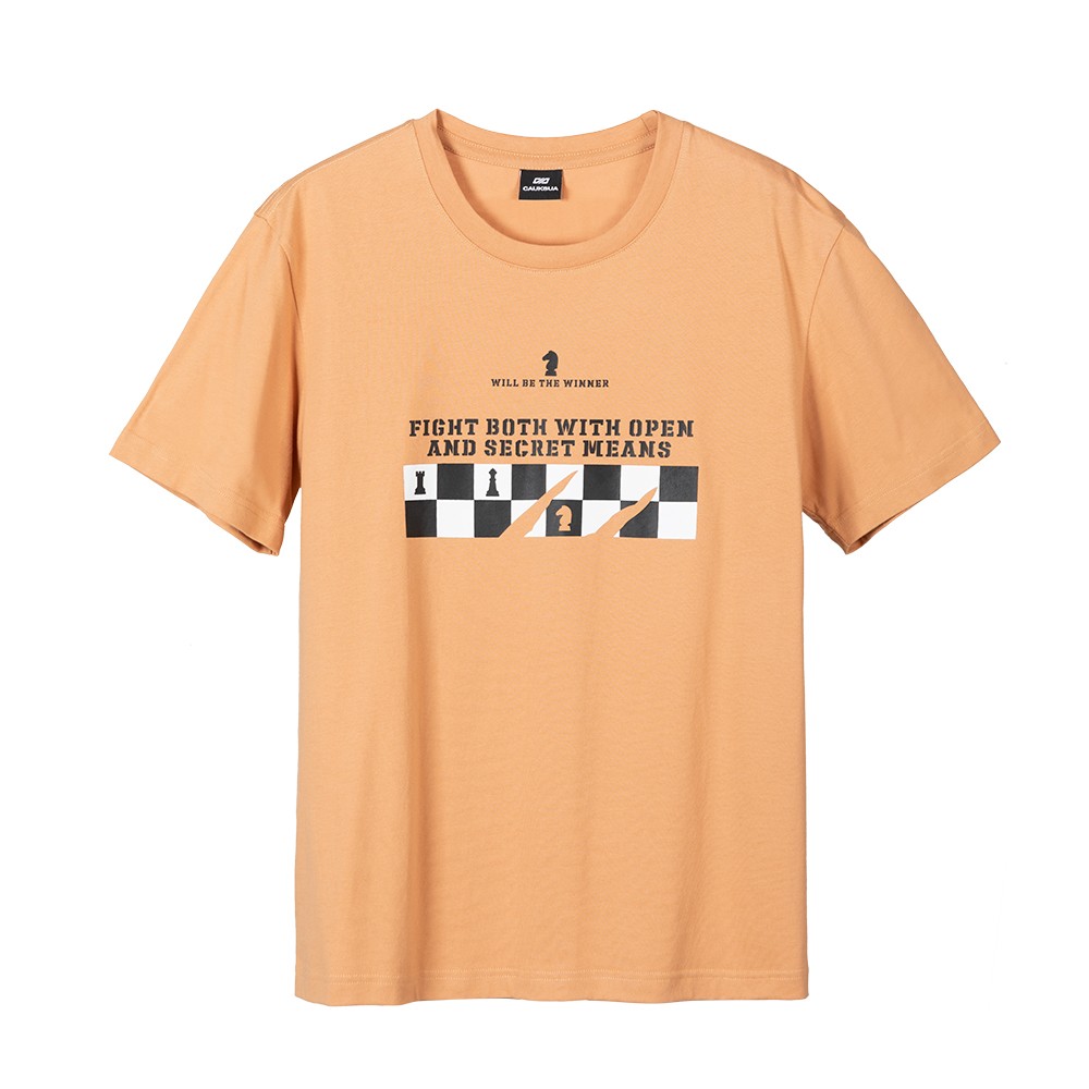 Summer Men Cotton T-Shirt Chess Pattern Fashion Oversized Short Sleeved Loose Casual T-Shirt Streetwear Tops Tees